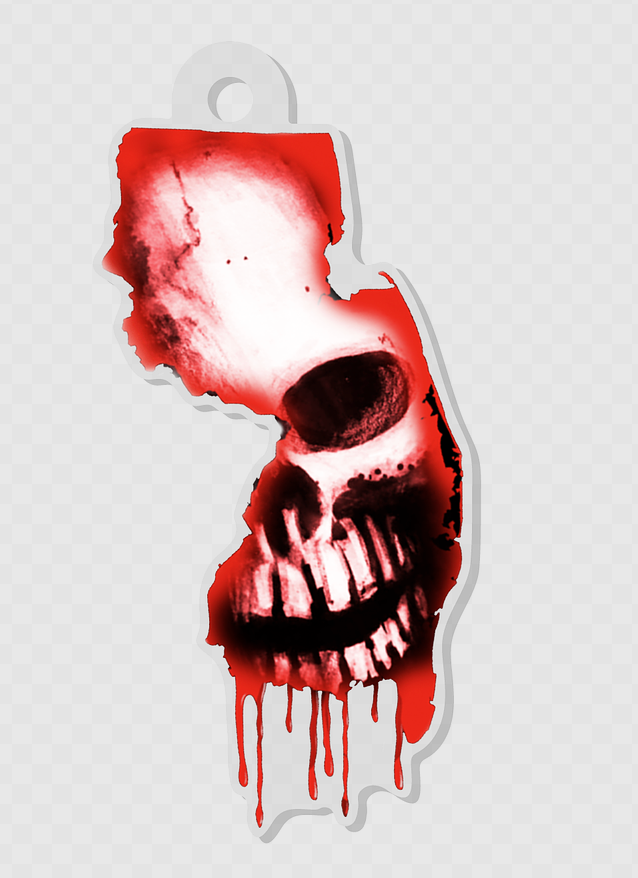 NJ Horror Con Key Chain Size: 1.32″ × 2.5″